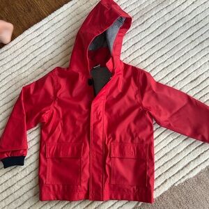 Petit Bateau Vibrant Red Raincoat for Kids